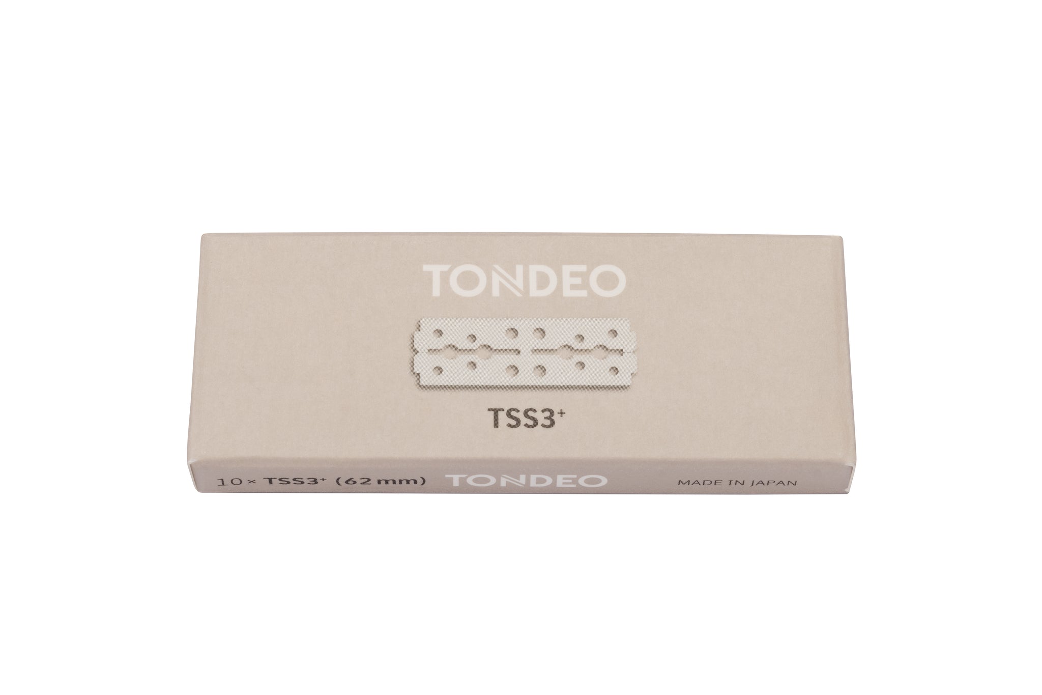 Verpackung mit Friseurklingen von Tondeo.