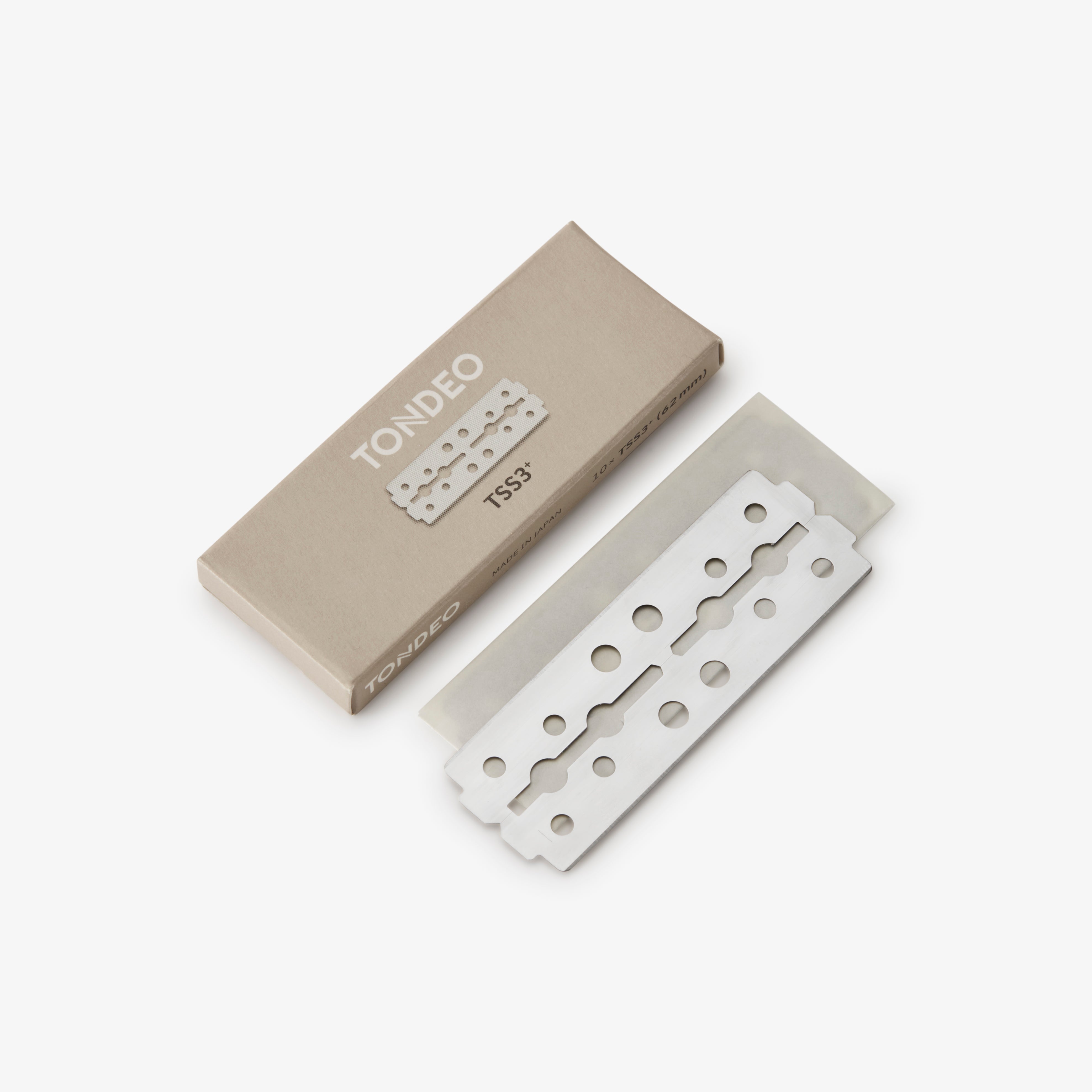 TONDEO TSS3 Rasierklingen – 10 Stück Ersatzklingen für Profi-Rasiermesser, scharf, präzise und langlebig für Barber & Friseur