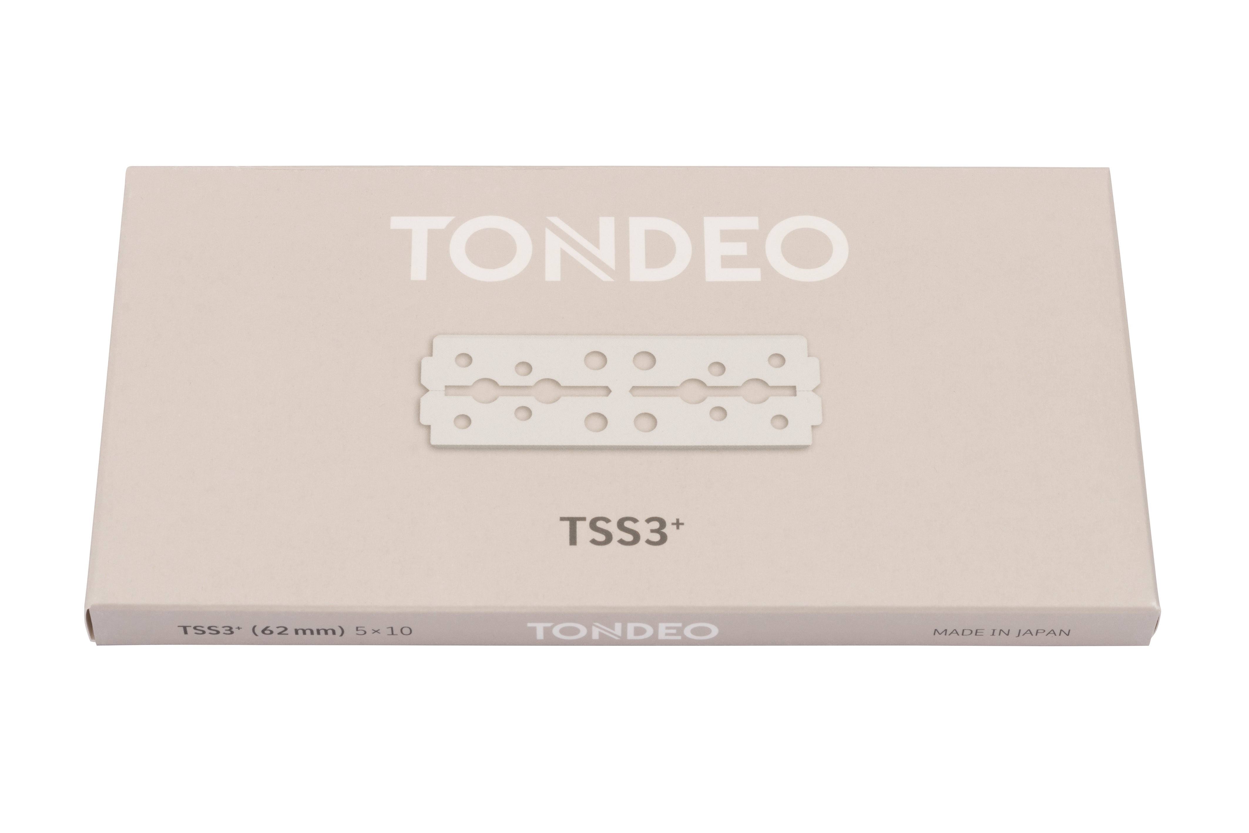 Verpackung für Friseurklingen von Tondeo.