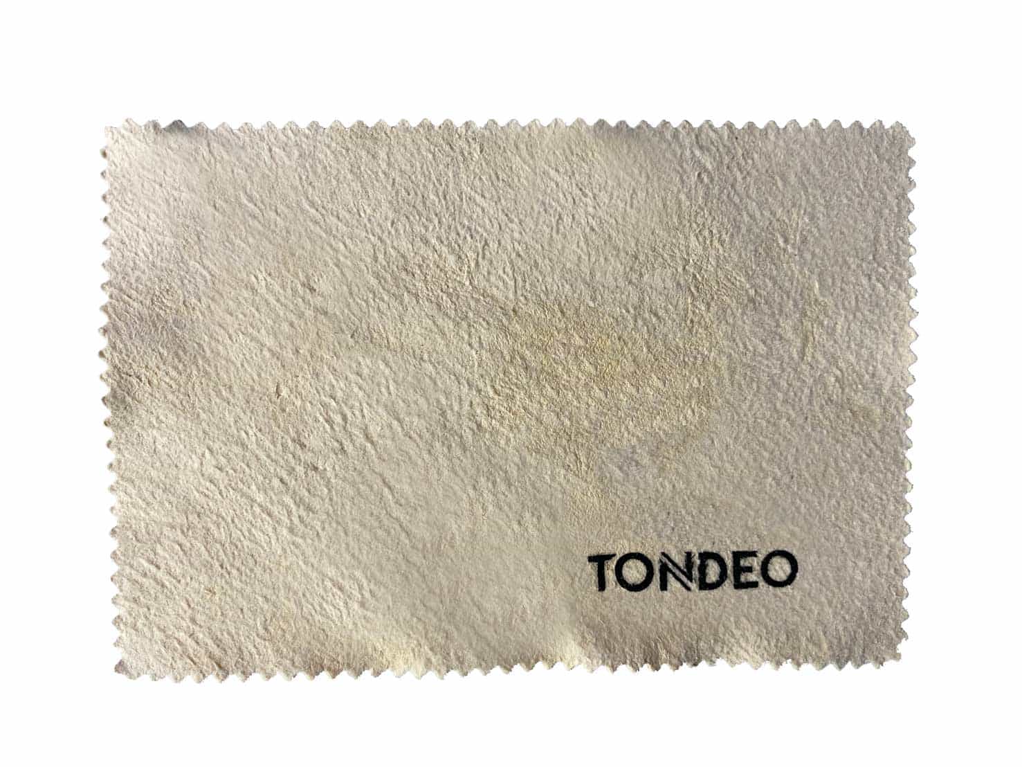 Pflegebox, Scherenöl, Tuch, Tondeo-Logo.