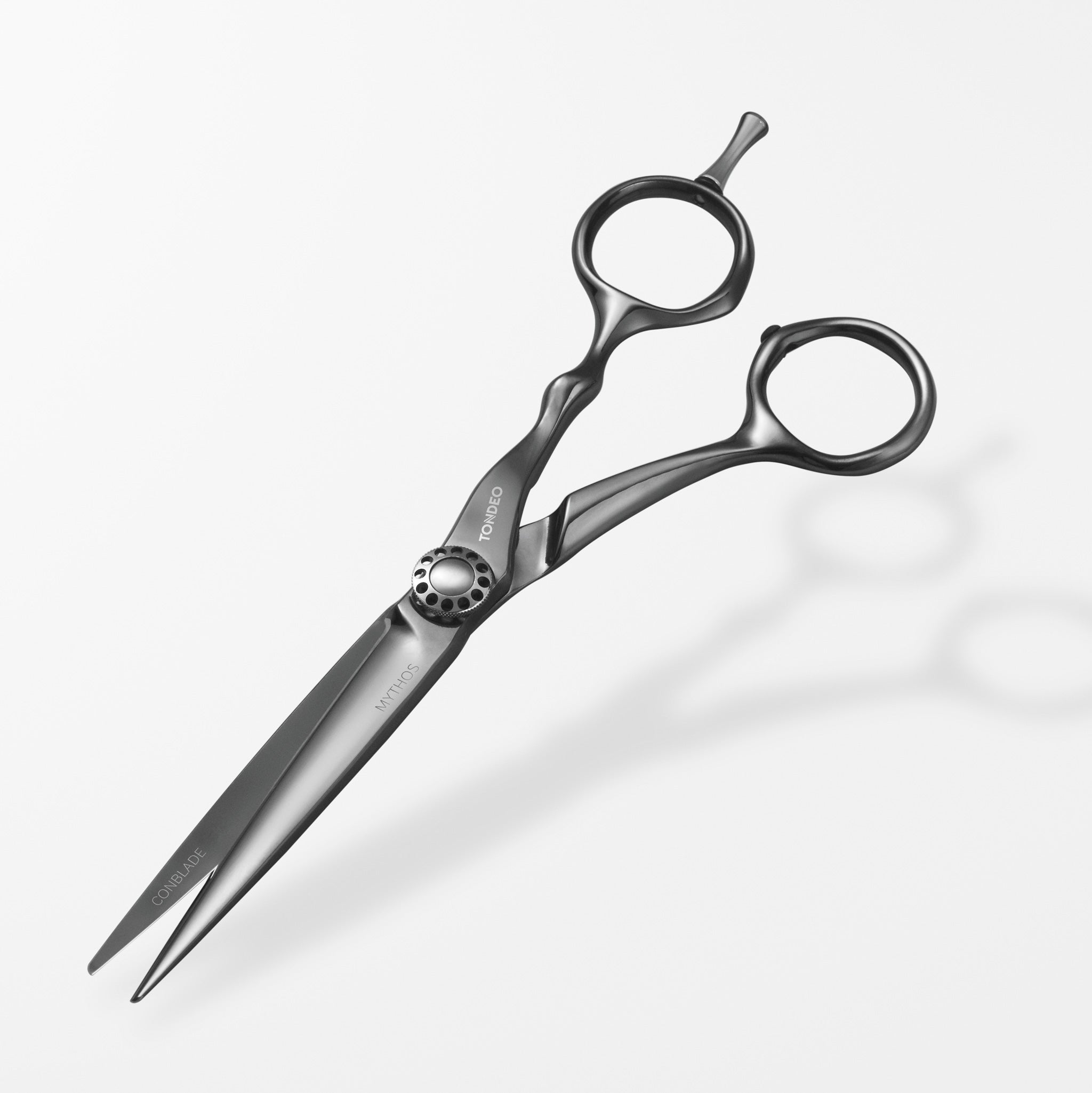 TONDEO Solingen Mythos Black Blattschere Premium Friseurschere, silber, Made in Solingen, Conblade Technologie