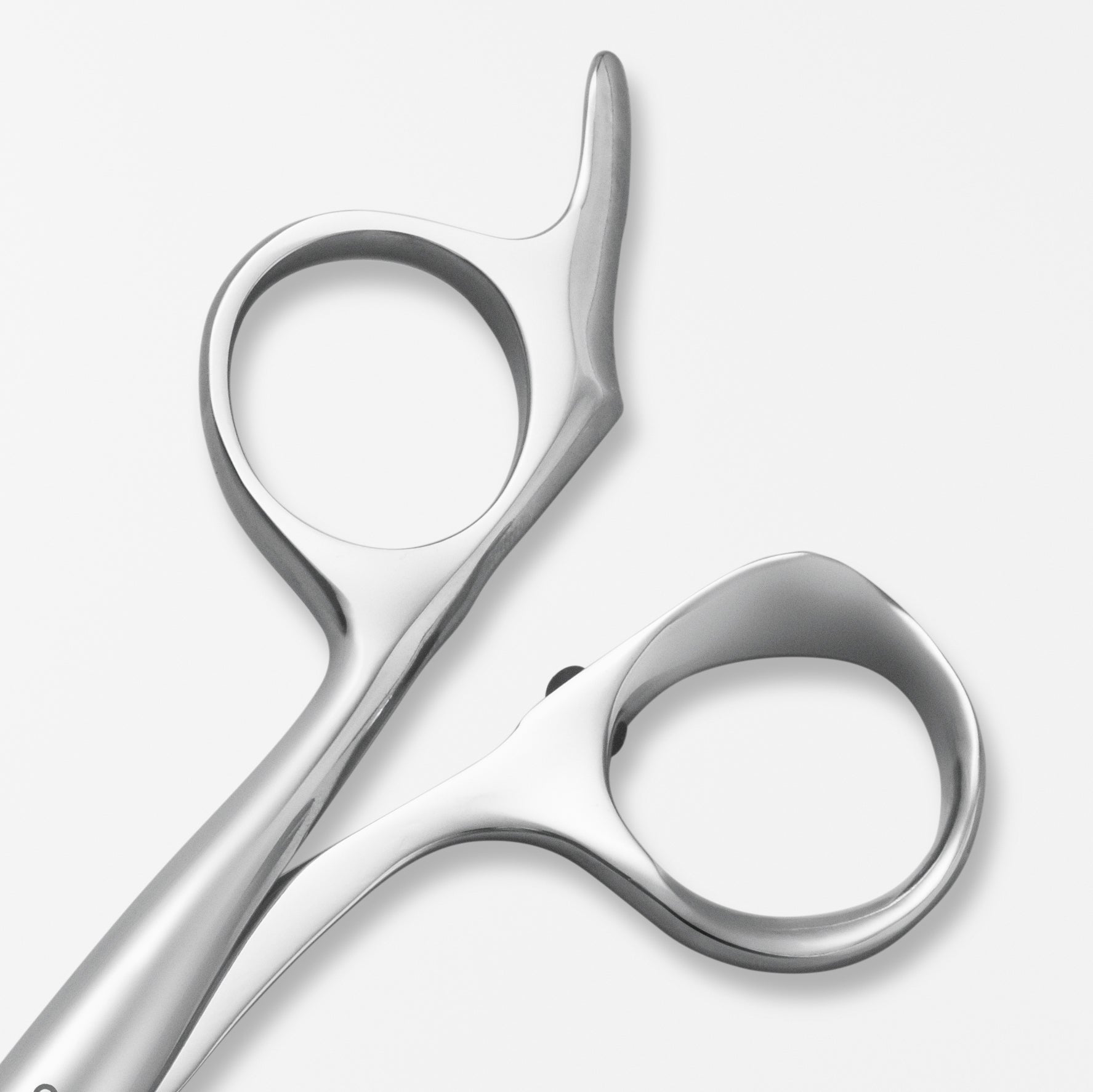 TONDEO Solingen, Orgeanic Line Haarschere, Blattschere für Friseure Made in Solingen, Augenringe, Detailaufnahme