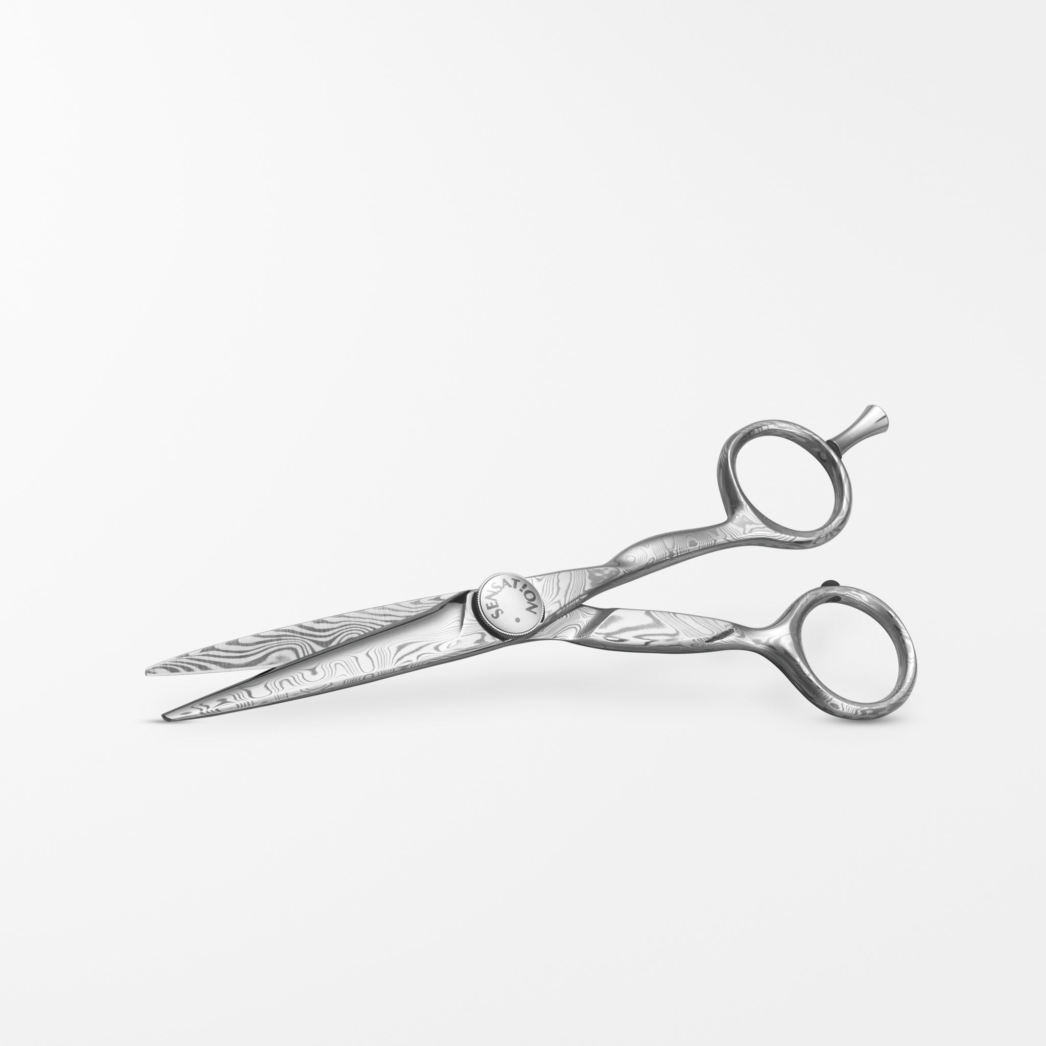 TONDEO Solingen Sensation Damast Friseurschere, Made in Solingen, Damaszener Stahl