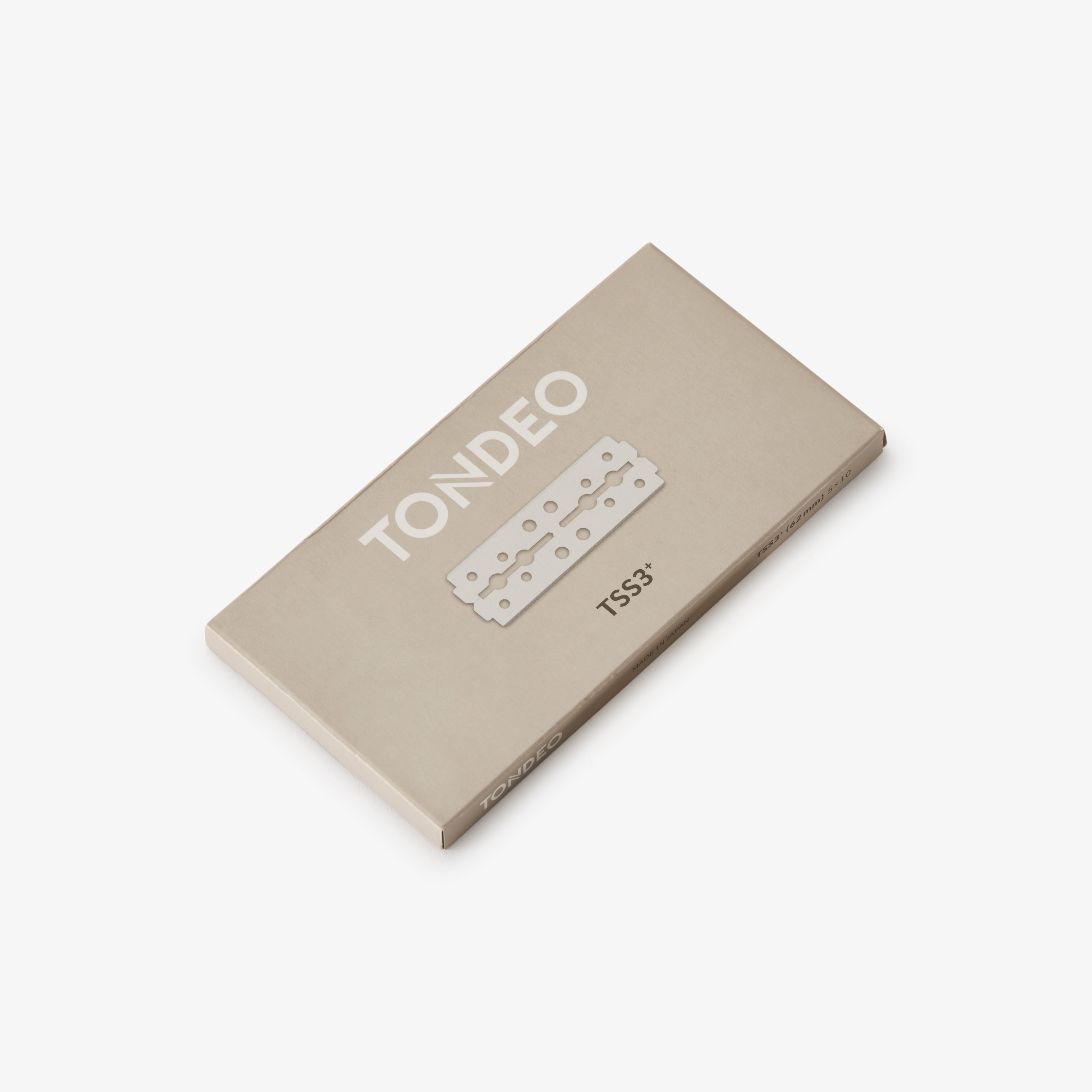 TONDEO TSS3 Rasierklingen – 50 Stück Ersatzklingen für Profi-Rasiermesser, scharf, präzise und langlebig für Barber & Friseur