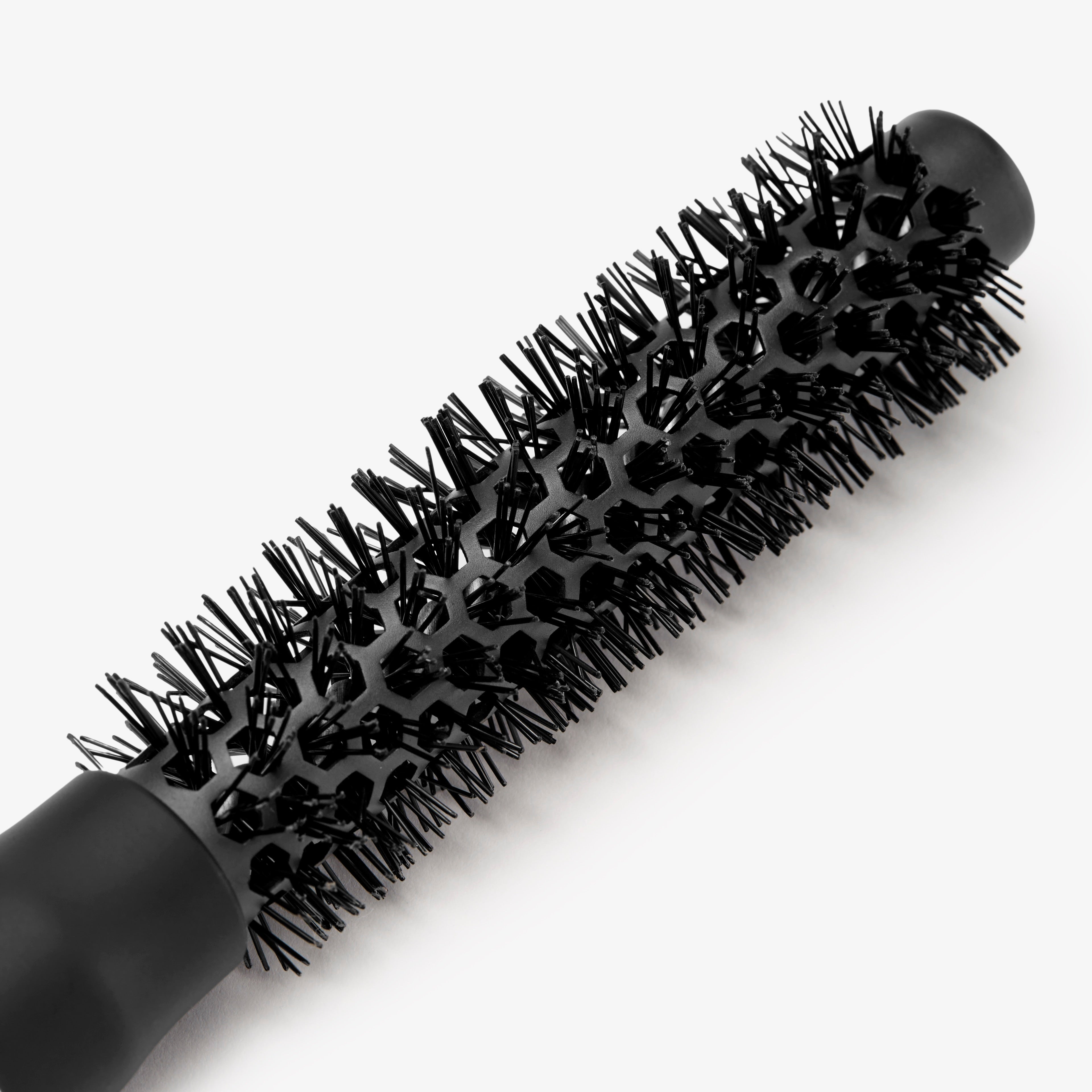 Atelier Graphite Haarbürste in elegantem Schwarz – professionelle Stylingbürste, Rundbürste Größe XXXS