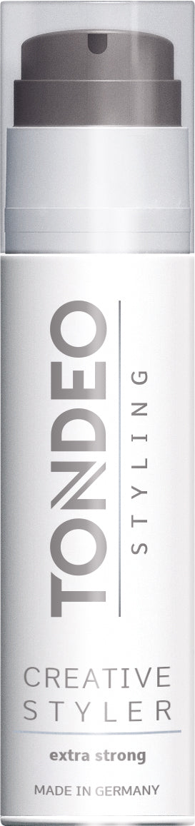 Styling-Produktflasche mit Tondeo-Logo.