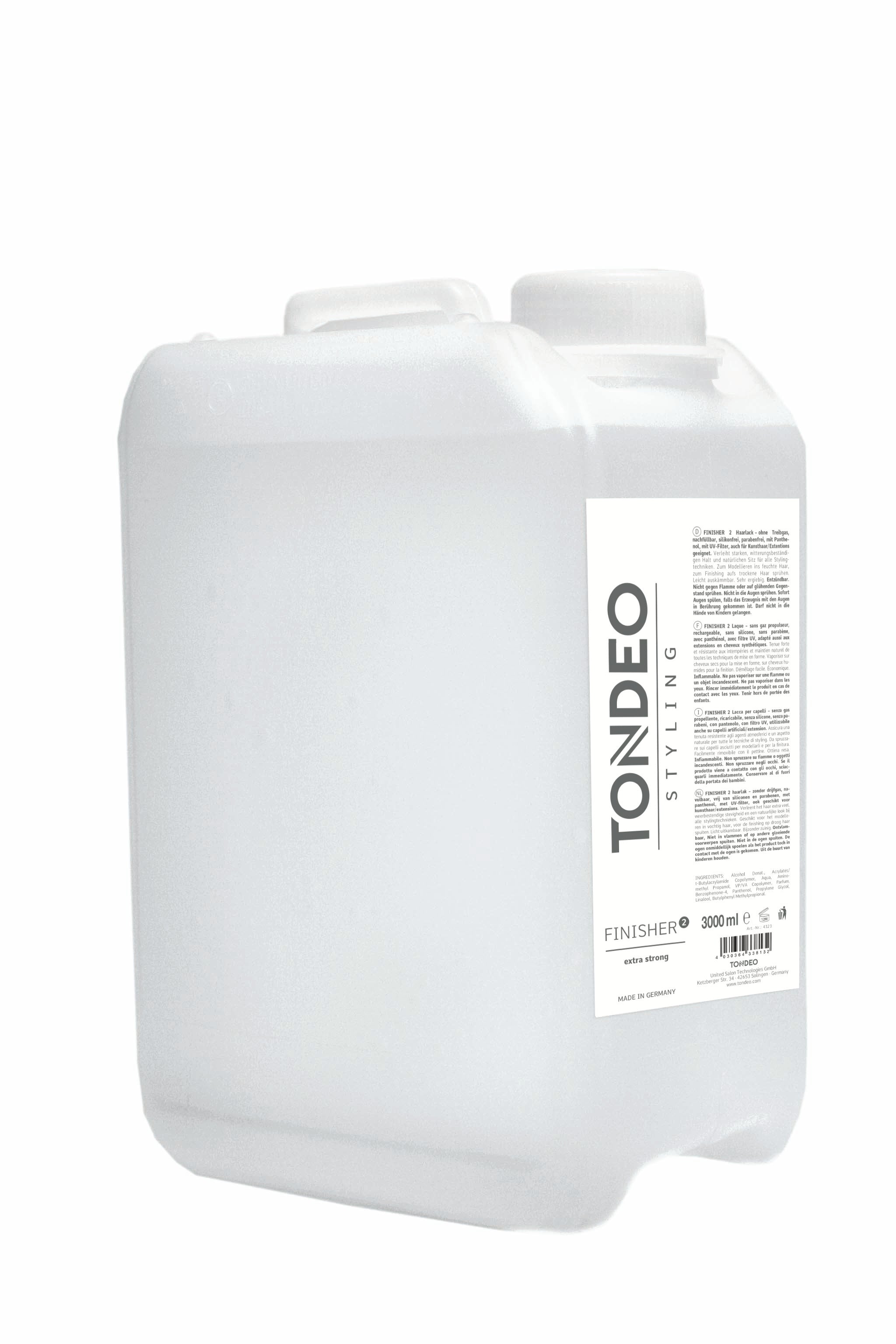 Kanister mit Tondeo-Label.