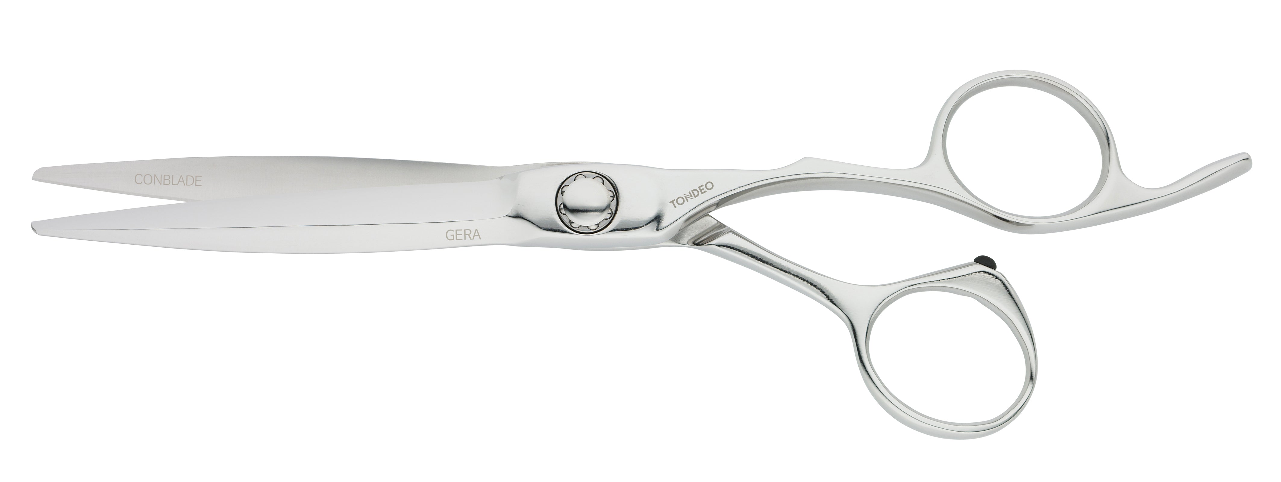 Friseurschere mit ergonomischem Design.