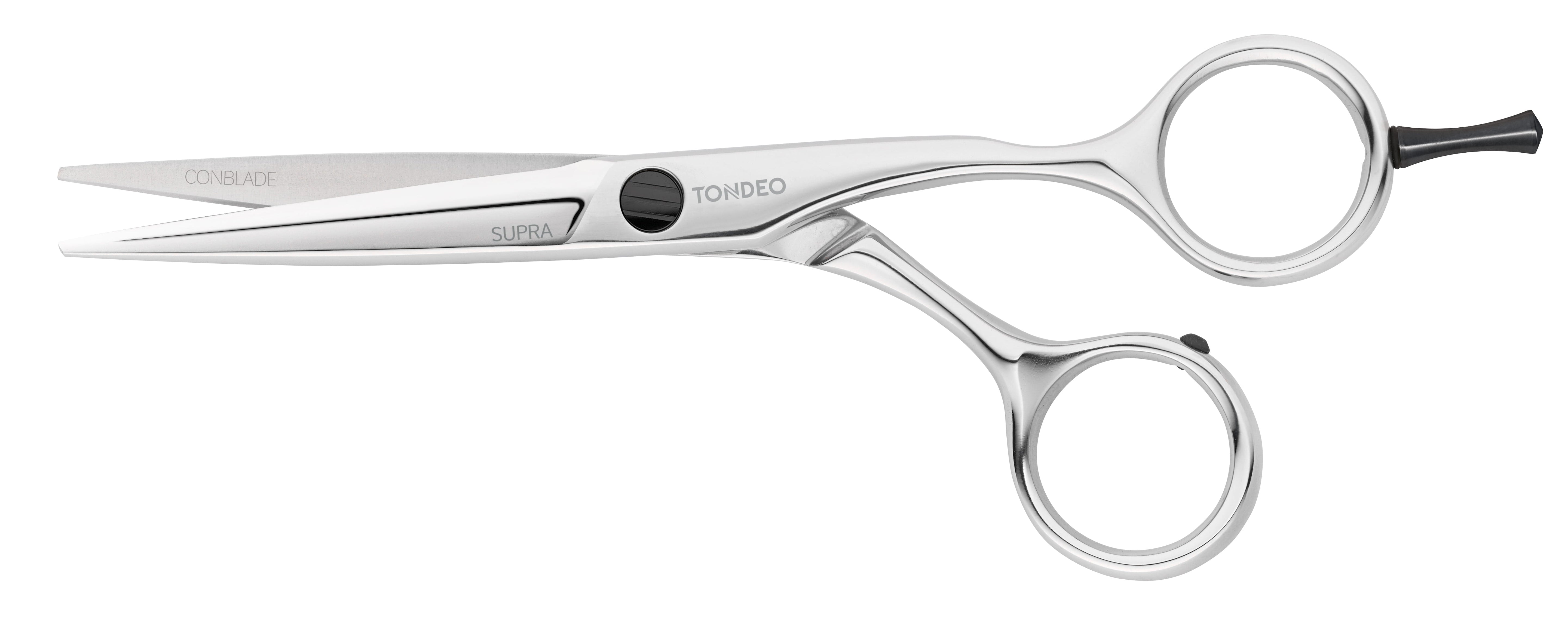 Friseurschere mit ergonomischem Design.