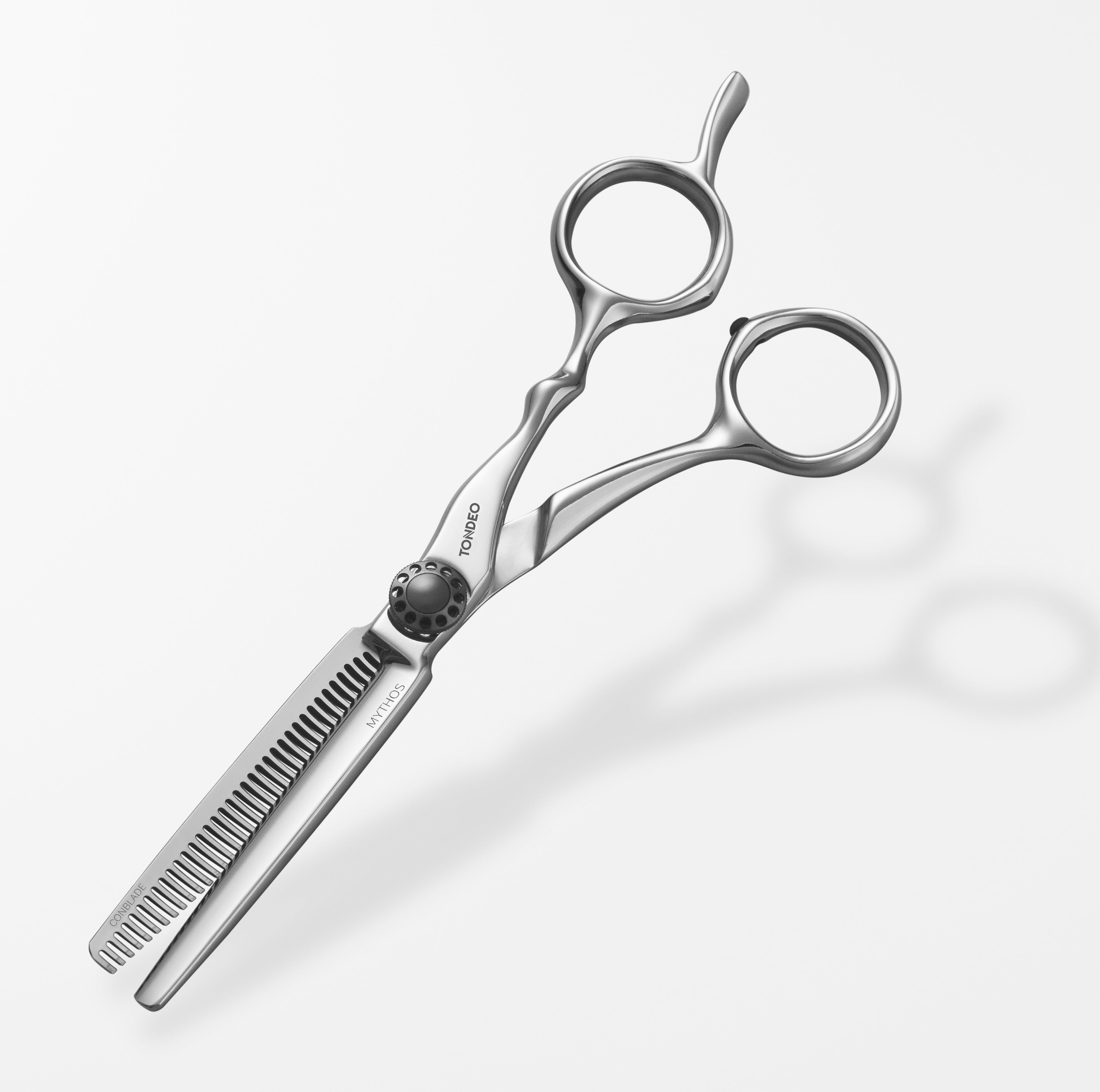 TONDEO MYTHOS WAVE 36, silber, Made in Solingen, Premium-Friseurschere, Effilierschere, Modellierschere