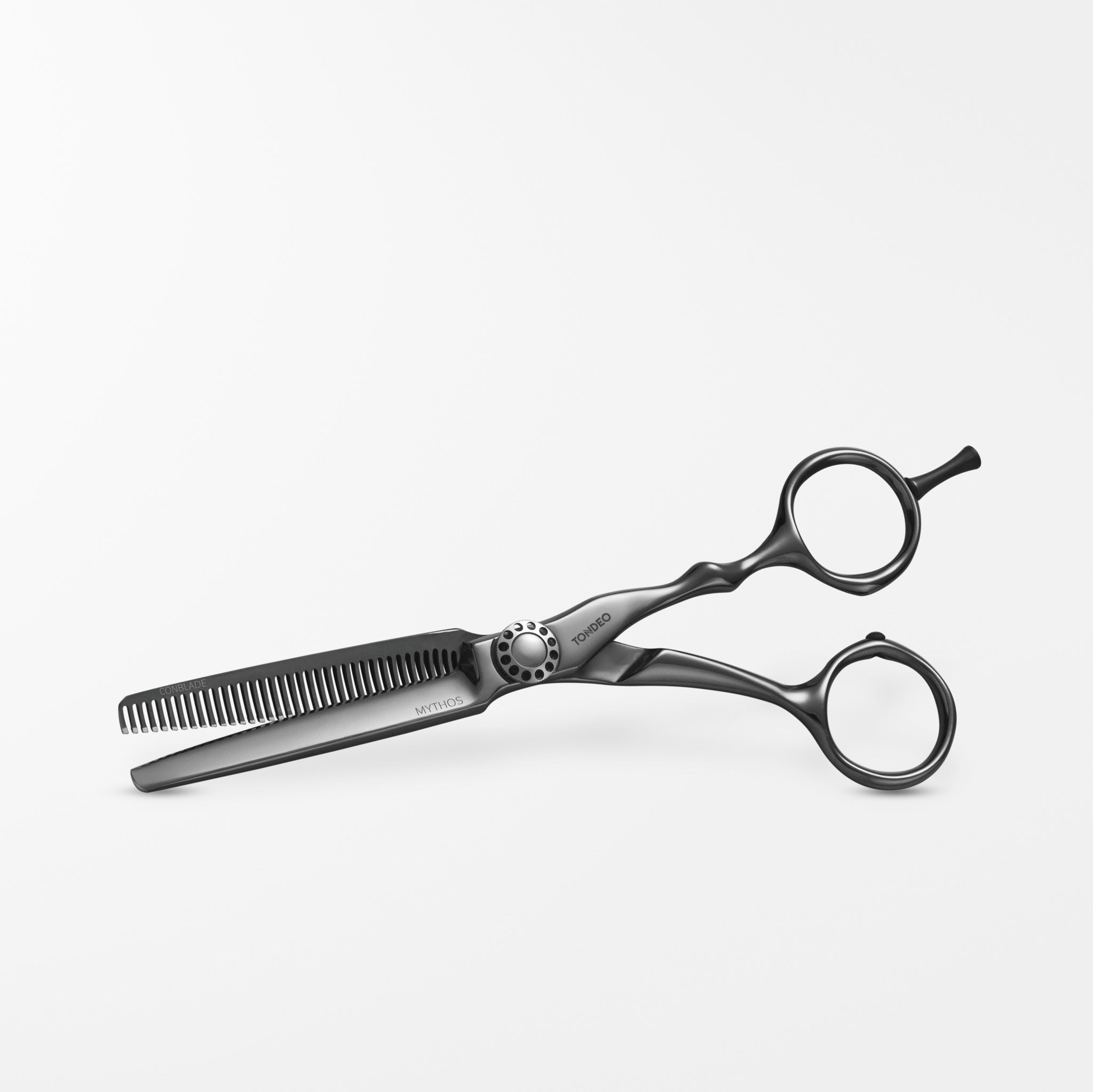 TONDEO MYTHOS WAVE 36, black Made in Solingen, Premium-Friseurschere, Effilierschere, Modellierschere