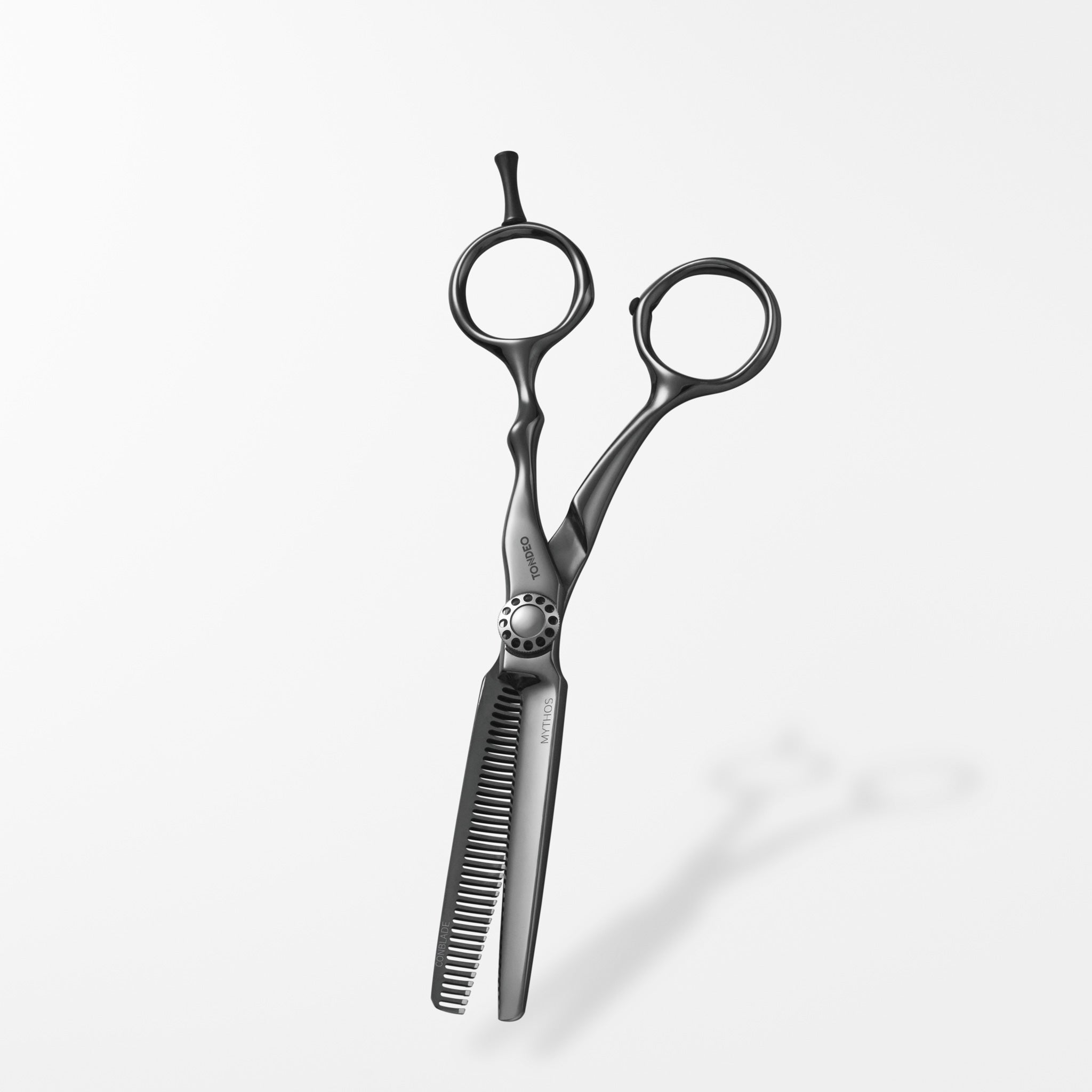 TONDEO MYTHOS WAVE 36, black Made in Solingen, Premium-Friseurschere, Effilierschere, Modellierschere