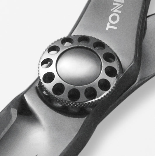 TONDEO Solingen Mythos Black Blattschere Premium Friseurschere, silber, Made in Solingen, Conblade Technologie