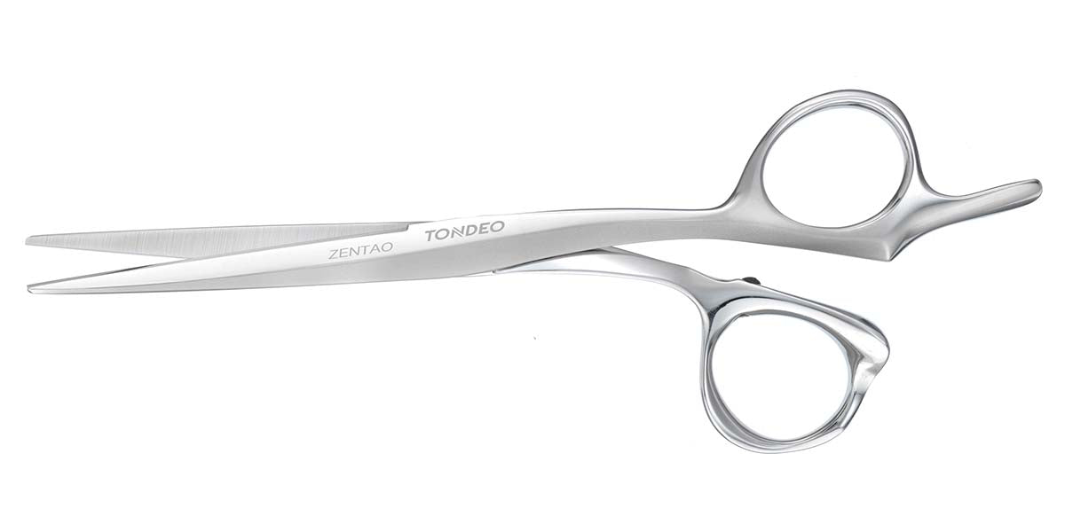 Friseurschere mit ergonomischem Design.