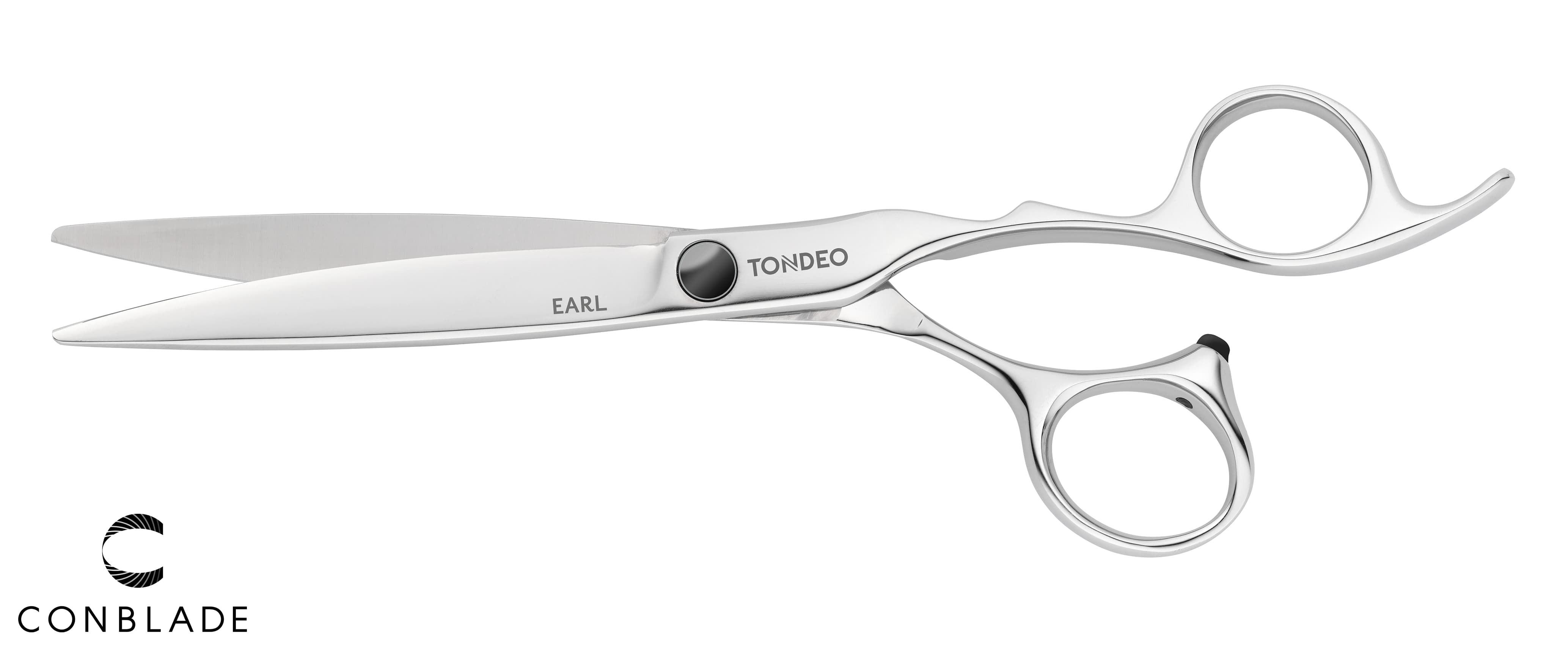 Hochwertige Friseurschere mit Logo.